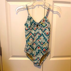 Old navy blue pattern one piece. Size (14-16)